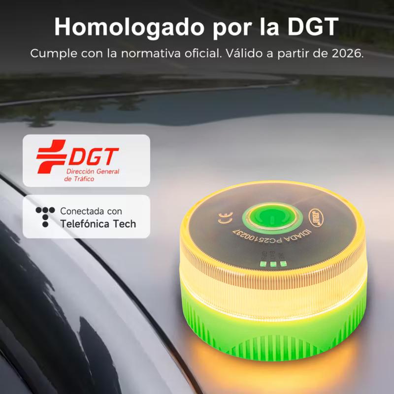 ⭐⭐Especial de Navidad: 80% DE DESCUENTO⭐⭐Baliza V16 | 2ª GENERACION Geolocalización DGT 3.0 | Luz Emergencia Coche Homologado DGT | SIM y Datos Pagados hasta 2038