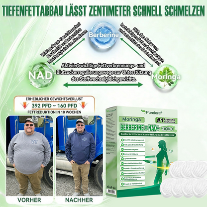 💖𝑶𝒏𝒍𝒊𝒏𝒆-𝑨𝒑𝒐𝒕𝒉𝒆𝒌𝒆💖丨Purelora® Moringa Berberinex NAD+ 10-in-1 Nano-Mikronadel-Patch (Nur einmal täglich, sichtbare Veränderungen in 7 Tagen) ✅ Für Übergewicht, lockere Haut, Diabetes, Schlafapnoe, Gelenkprobleme und mehr