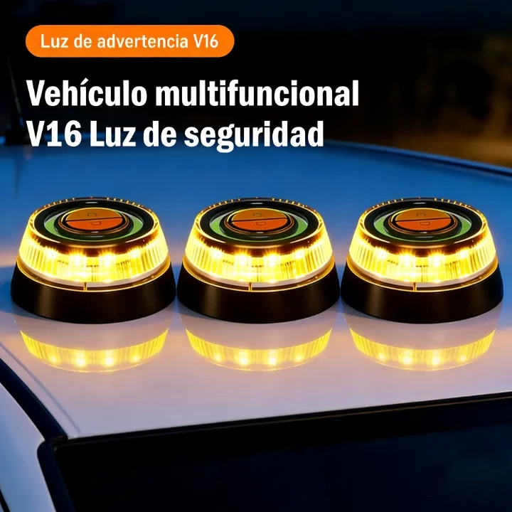 🔥🔥Recomendación de la DGT🔥 Baliza de Emergencia V16 3.0 – Aprobada para 2026, Magnética IP54 y conforme a la normativa vigente
