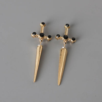 GOTHIC SWORD EARRINGS (PAIR)