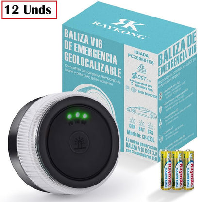 🔥Recomendación de la DGT🔥 Baliza de Emergencia V16 3.0 – Aprobada para 2026, Magnética IP54 y conforme a la normativa vigente