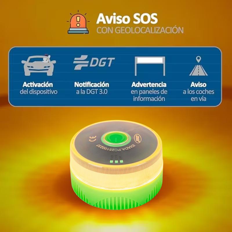 ⭐⭐Especial de Navidad: 80% DE DESCUENTO⭐⭐Baliza V16 | 2ª GENERACION Geolocalización DGT 3.0 | Luz Emergencia Coche Homologado DGT | SIM y Datos Pagados hasta 2038